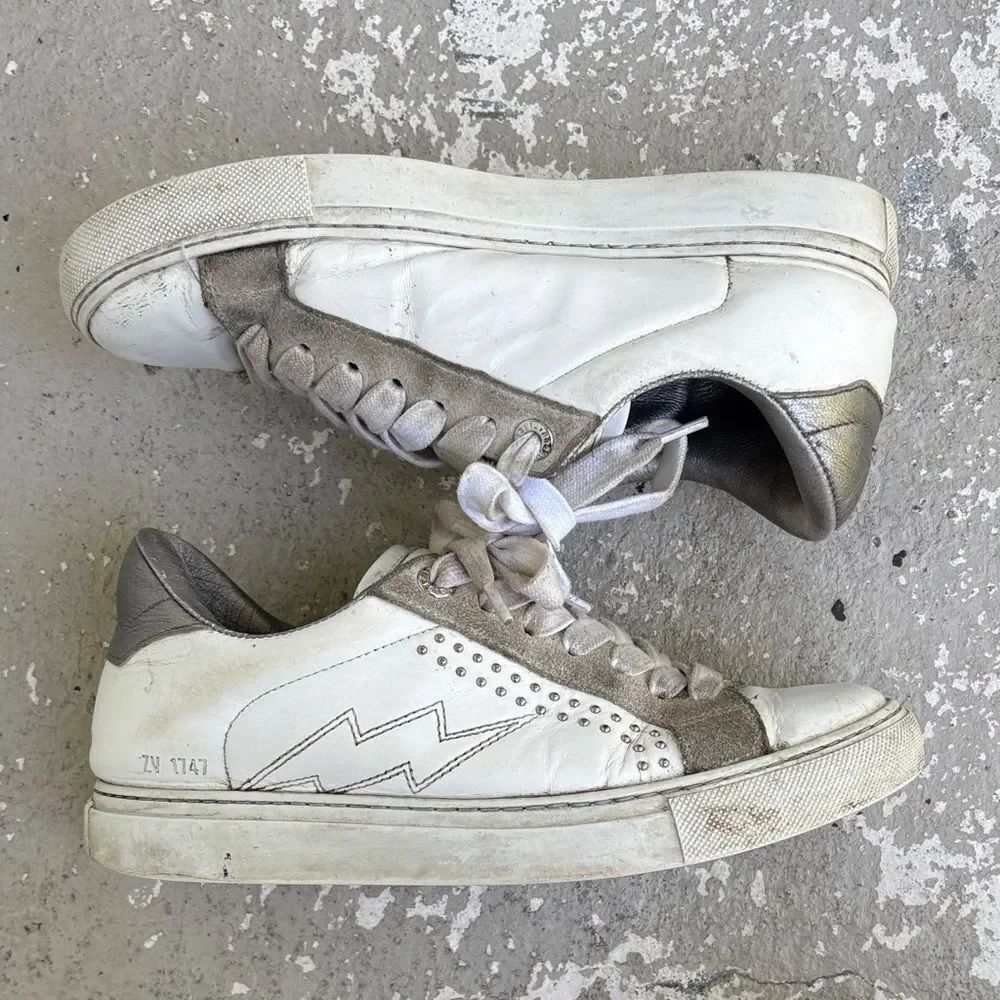 Distressed Zadig & Voltaire low top sneakers